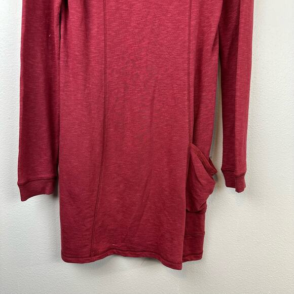 Horny Toad Hideout Cowl Neck Long Sleeve Dress Small Red - Picture 7 of 12
